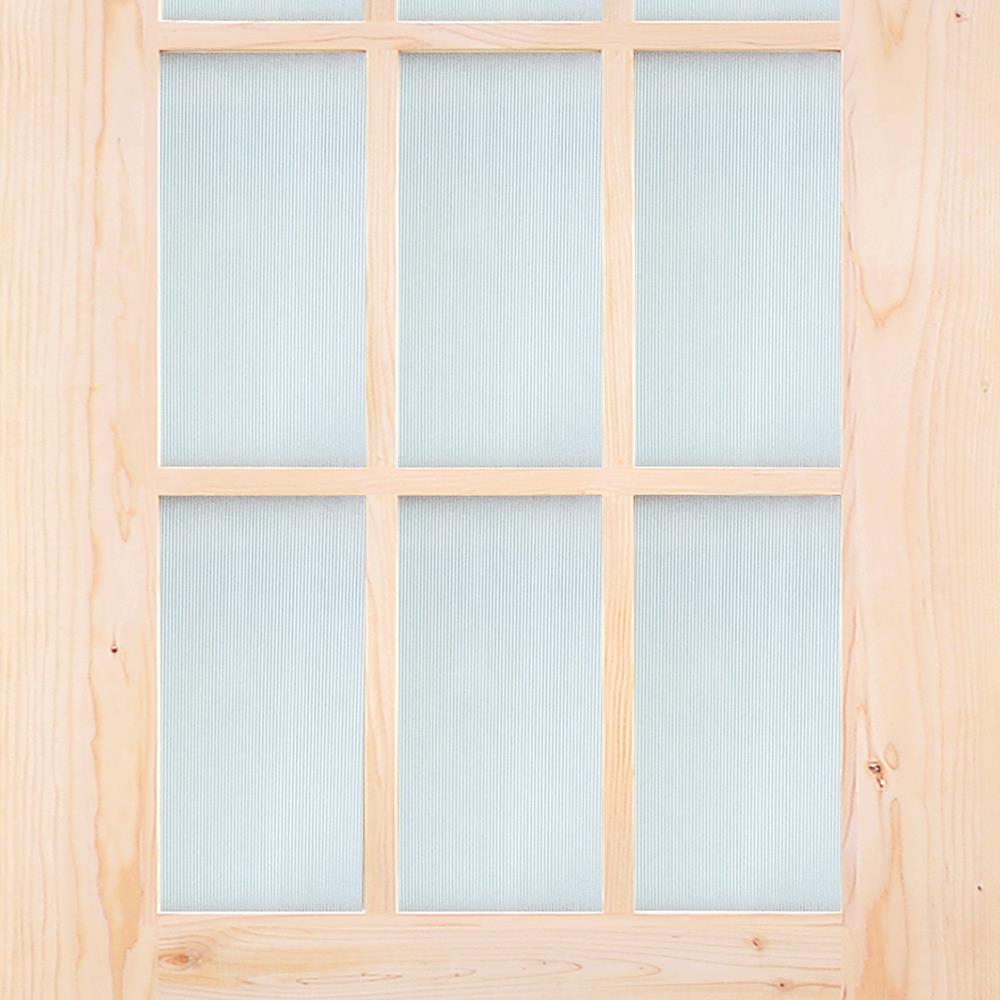 ประตูไม้เฮมล็อกเฟอร์ AZLE ZEN 90X200 ซม. สีธรรมชาติ ไม่เจาะลูกบิด