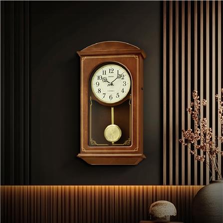 นาฬิกาตั้งโต๊ะ SEIKO CLOCKS QXM610B 18.1X9.6 นิ้ว สีน้ำตาล_5