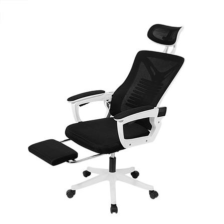 เก้าอี้สำนักงาน DELI E4935-BK-01 สีดำ/ขาว_1