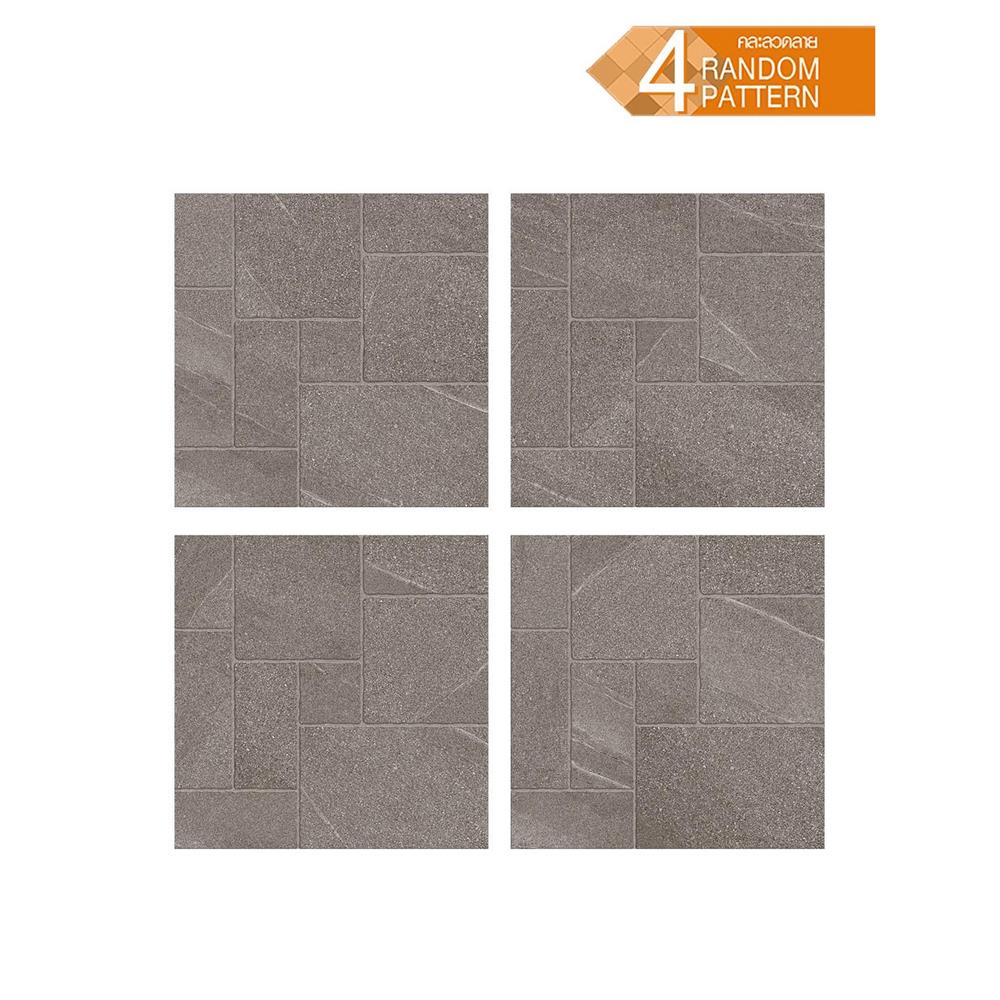 กระเบื้องพื้น 60x60 ซม. DURAGRES อีโค่ เซลต้า เทาเข้ม A 1.44 ตร.ม.
