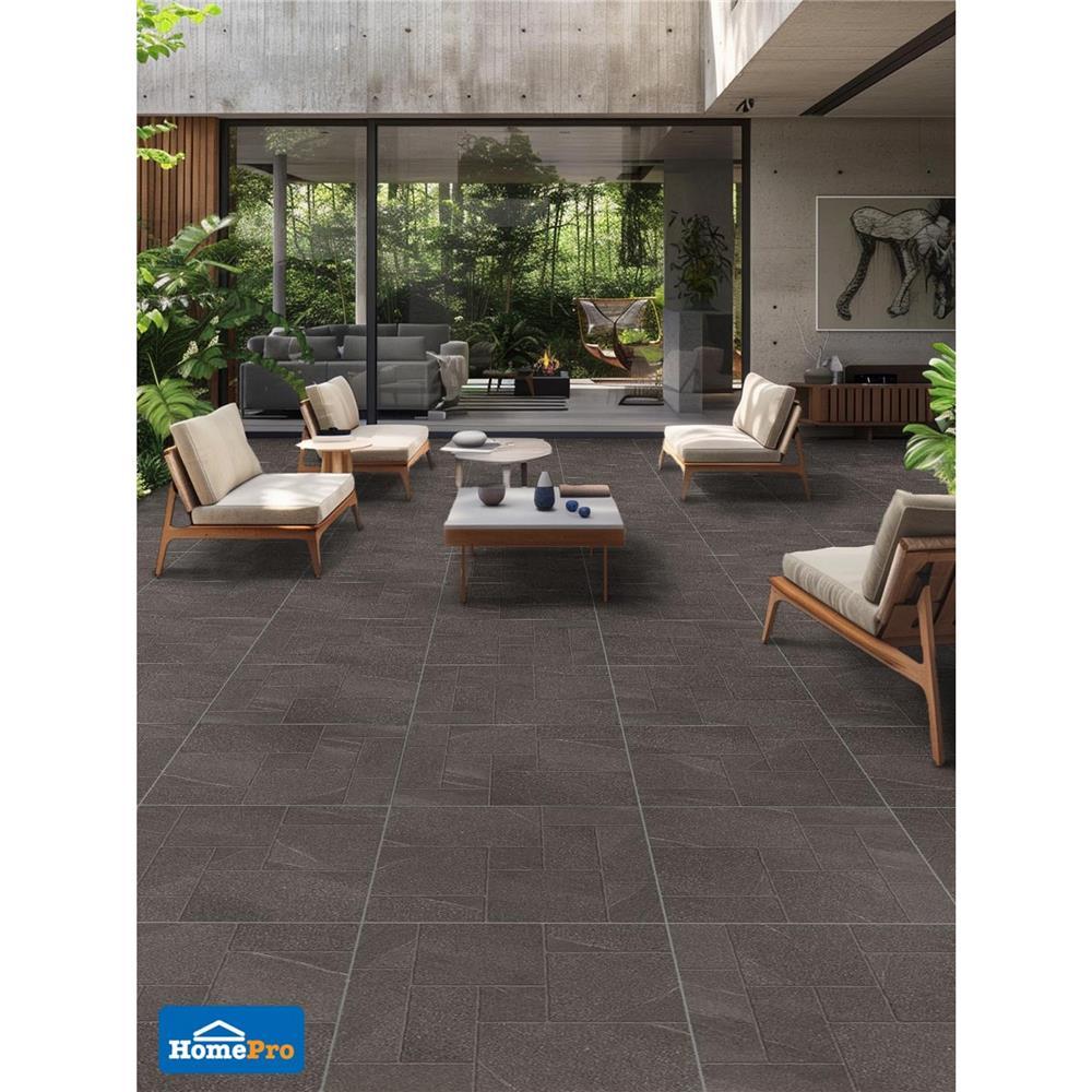 กระเบื้องพื้น 60x60 ซม. DURAGRES อีโค่ เซลต้า เทาเข้ม A 1.44 ตร.ม.