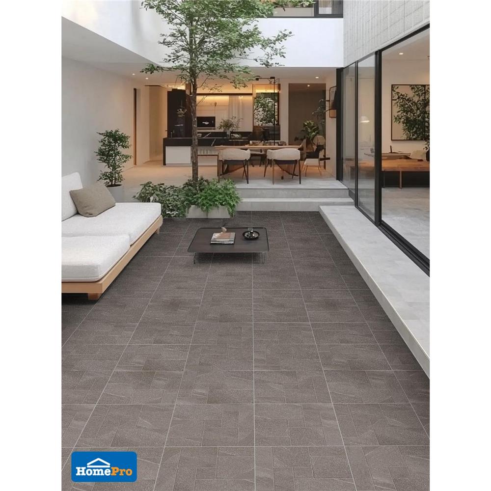 กระเบื้องพื้น 60x60 ซม. DURAGRES อีโค่ เซลต้า เทาเข้ม A 1.44 ตร.ม.