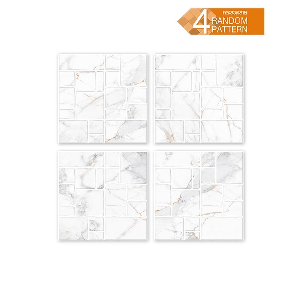 กระเบื้องพื้น 16x16 นิ้ว DURAGRES เบรนตั้น ขาว A 0.96 ตร.ม.