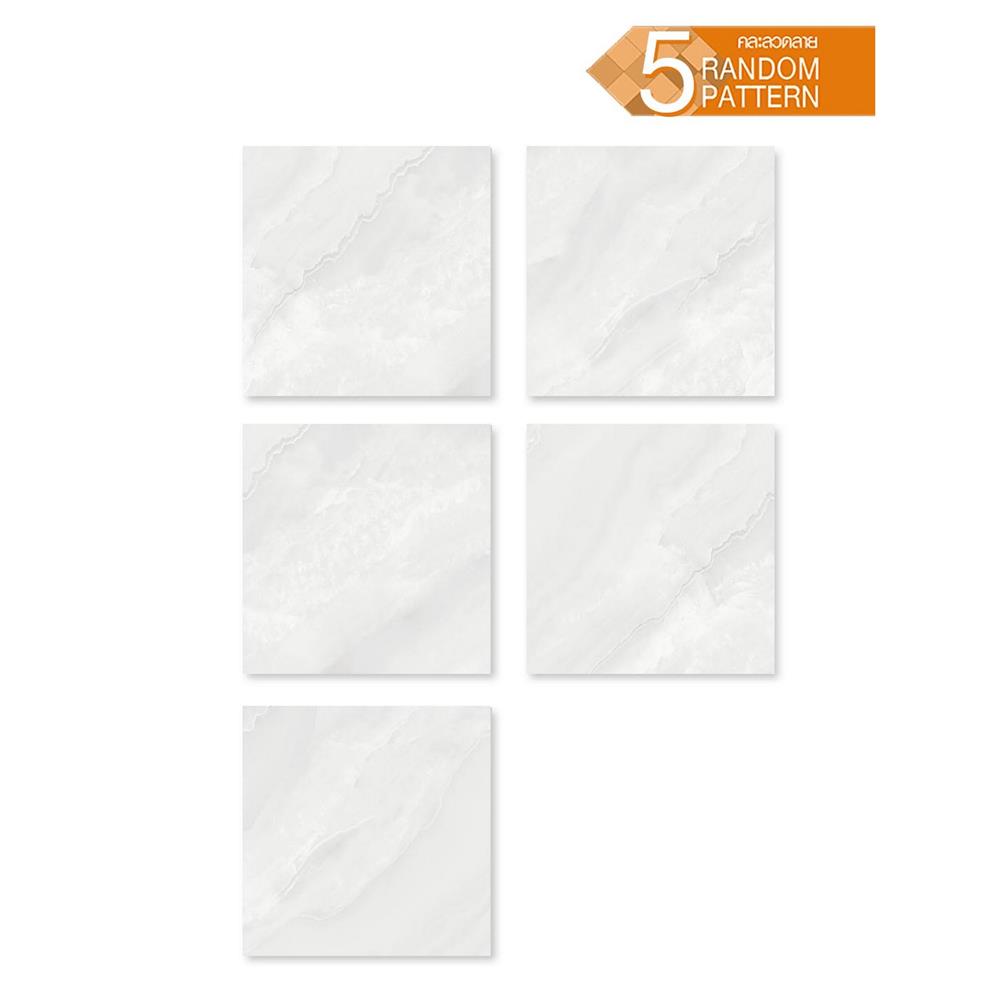 กระเบื้องพื้น 60x60 ซม. TARA ยูรี เทาอ่อน A 1.44 ตร.ม.