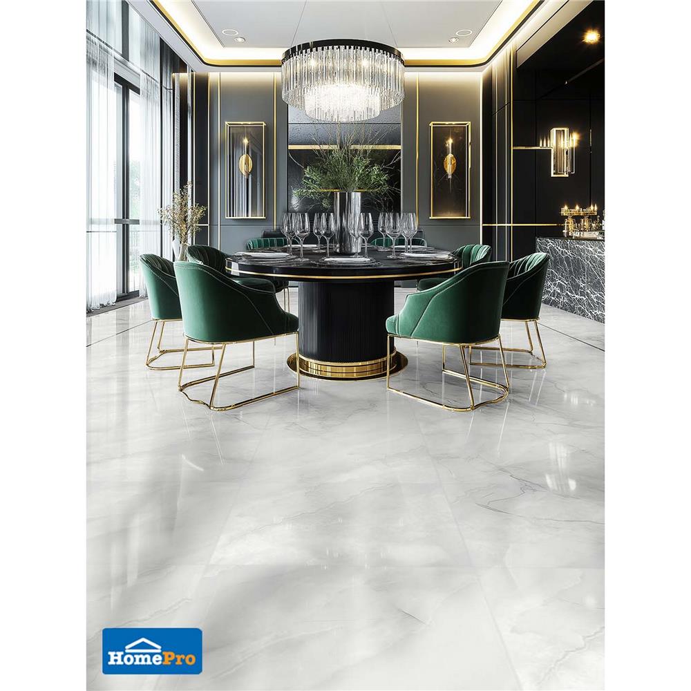 กระเบื้องพื้น 60x60 ซม. TARA ยูรี เทาอ่อน A 1.44 ตร.ม.