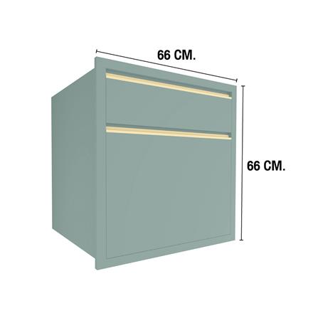ตู้ลิ้นชัก MJ ETERNITY 66x66 ซม. สี SEA SALT_4