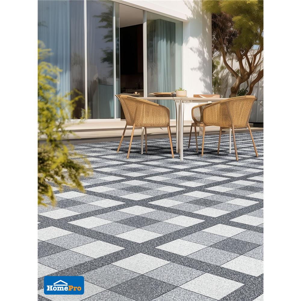 กระเบื้องพื้น 16x16 นิ้ว DURAGRES บีเดล เทา A 0.96 ตร.ม.