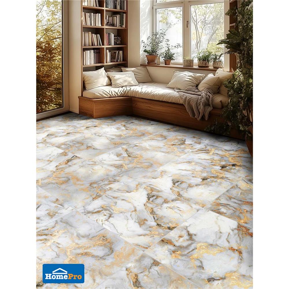 กระเบื้องพื้น 60x60 ซม. TARA โบมี ขาว A 1.44 ตร.ม.