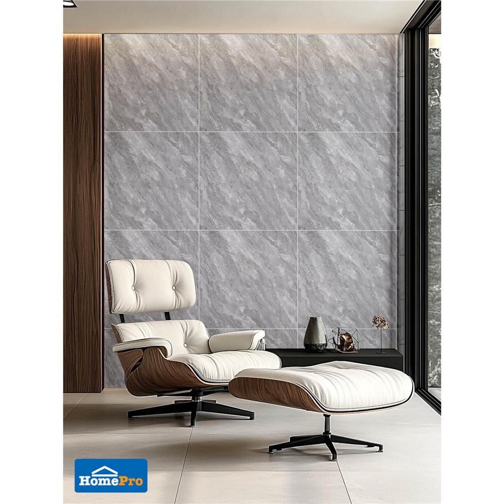 กระเบื้องพื้นพอร์ซเลน 80x80 ซม. TARA โกฮัน เทา A 1.92 ตร.ม.