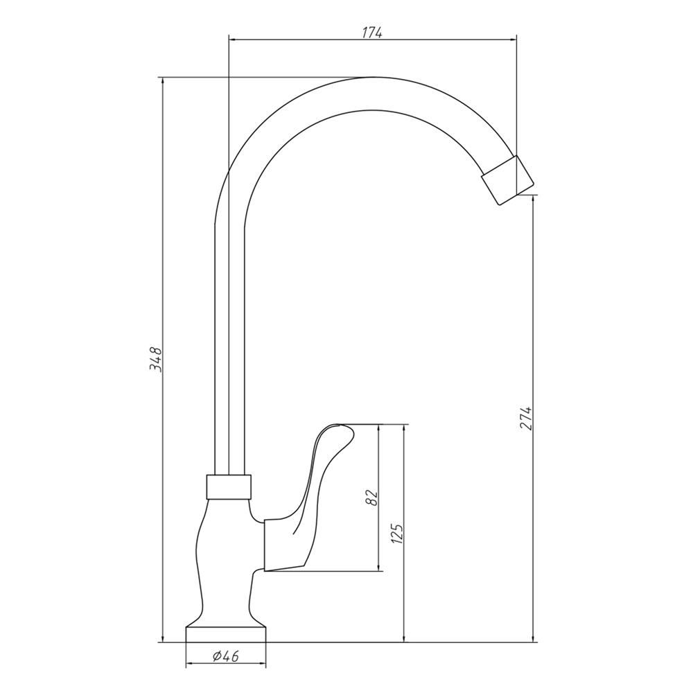 ก๊อกซิงค์เดี่ยวเคาน์เตอร์ NOVABATH NVB-KT220