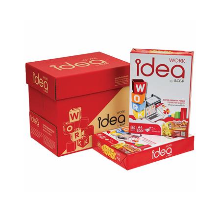 กระดาษถ่ายเอกสาร IDEA BY SCGP WORK 80 แกรม 5 รีม ต่อ กล่อง_0