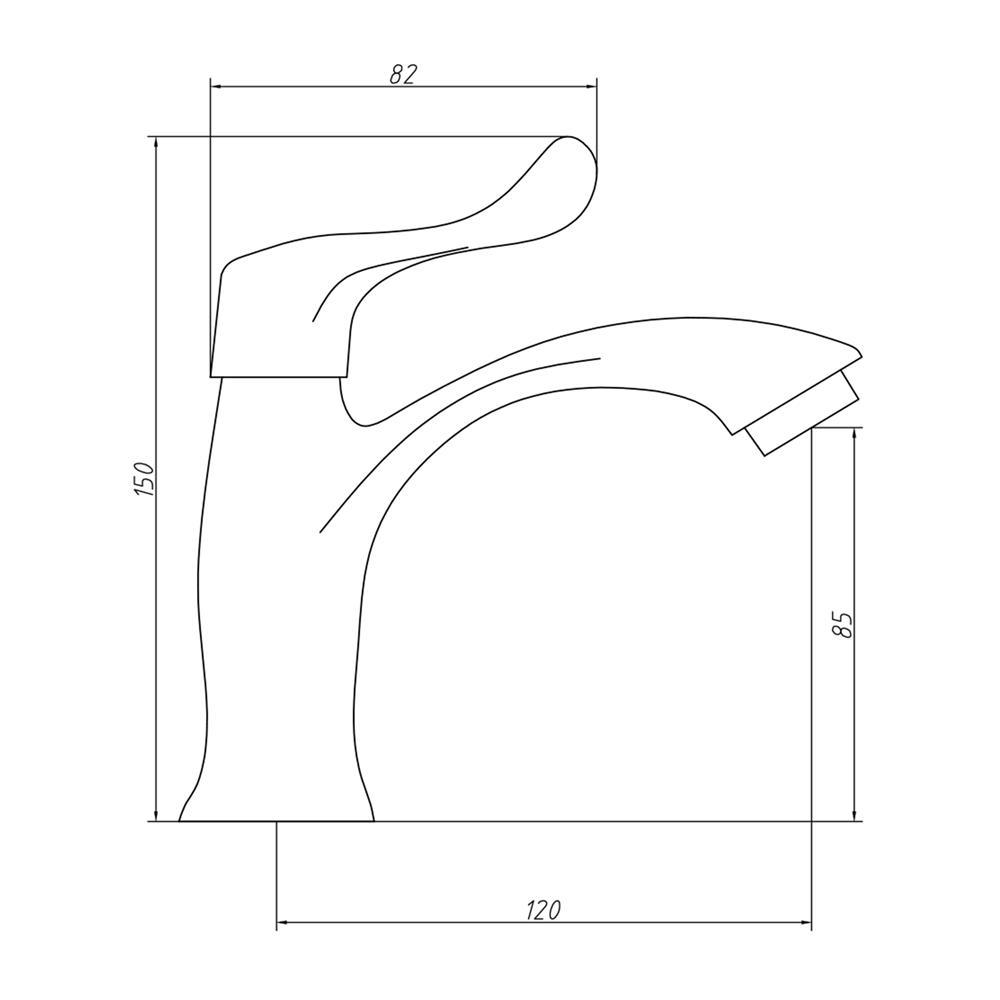 ก๊อกอ่างล้างหน้าเดี่ยว NOVABATH NVB-CT136