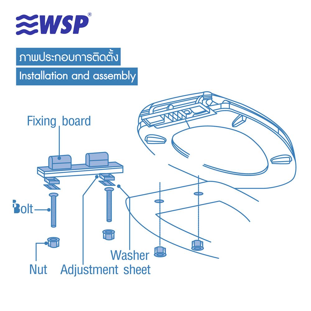 ฝารองนั่ง SLOW CLOSE WSP TS4-5