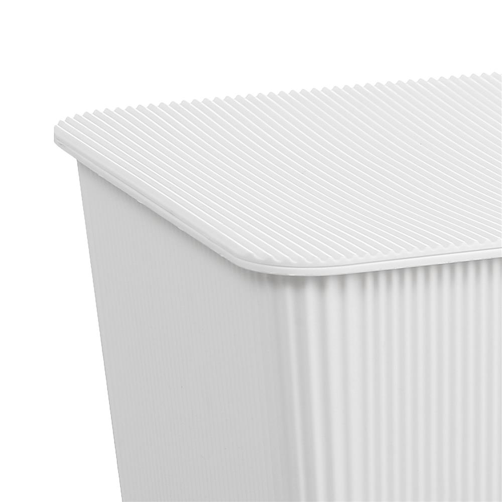 กล่องฝาปิด STACKO WIN SIZE L 37.5X25.5X22 ซม. สีขาว