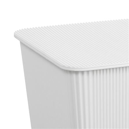 กล่องฝาปิด STACKO WIN SIZE L 37.5X25.5X22 ซม. สีขาว_4