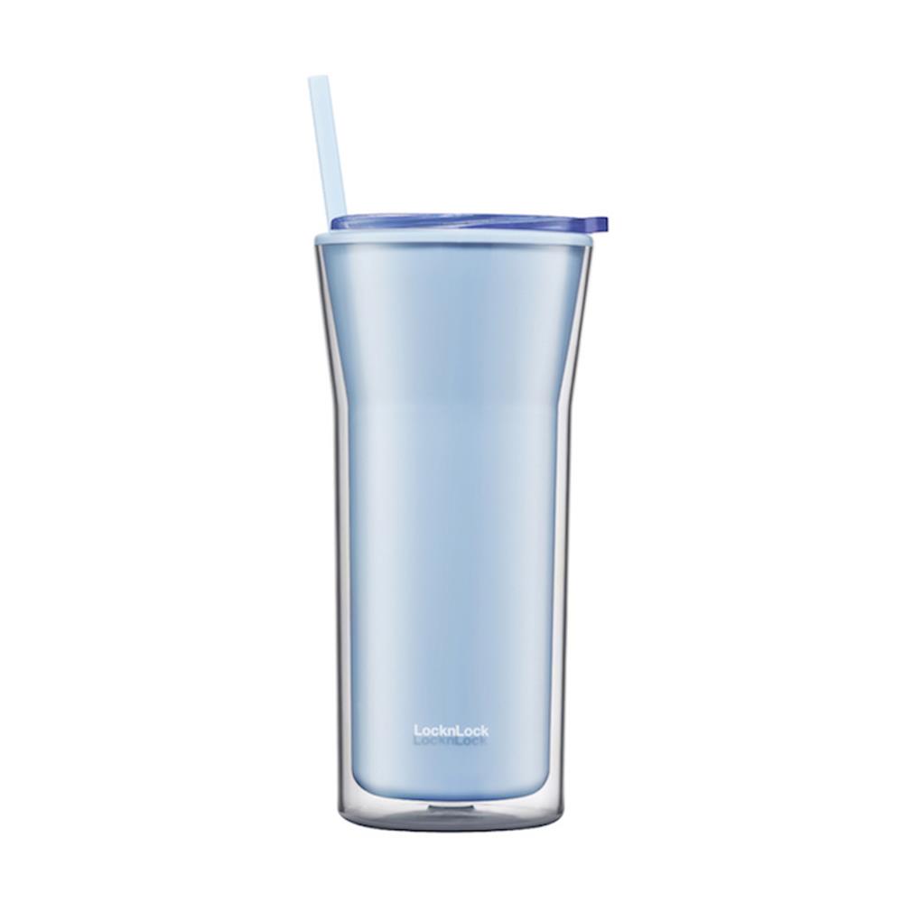 แก้วน้ำ DOUBLE WALL LOCKNLOCK COLD CUP 0.77 ลิตร สีฟ้า