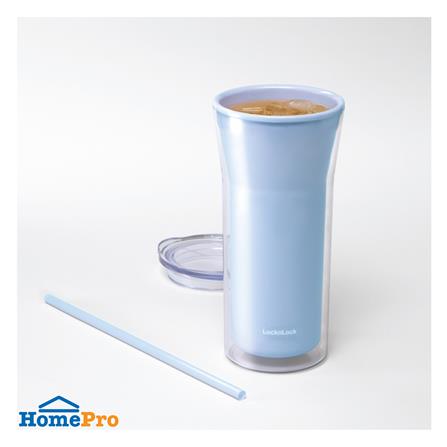 แก้วน้ำ DOUBLE WALL LOCKNLOCK COLD CUP 0.77 ลิตร สีฟ้า_1