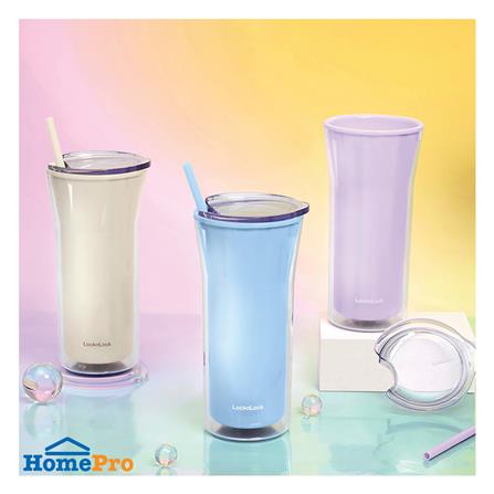 แก้วน้ำ DOUBLE WALL LOCKNLOCK COLD CUP 0.77 ลิตร สีฟ้า_4