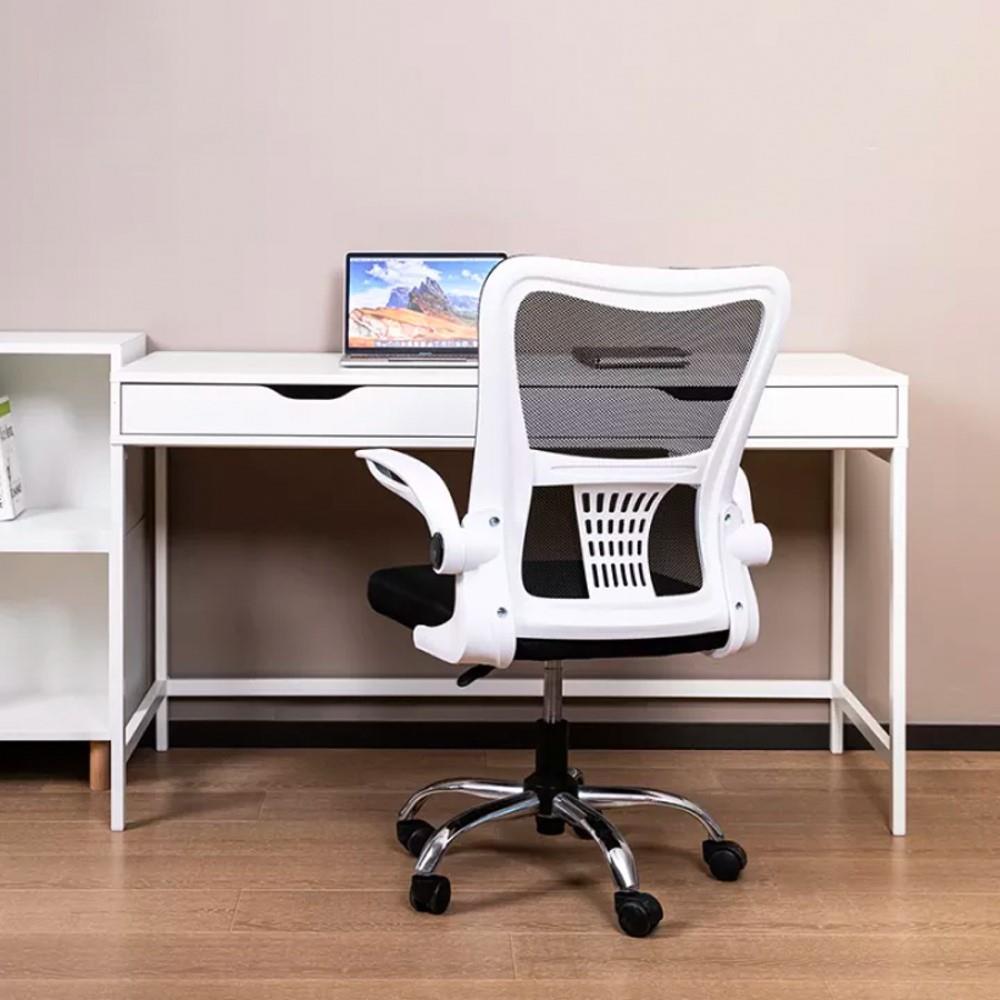 เก้าอี้สำนักงาน DELI E4929-WH-01 สีดำ/ขาว