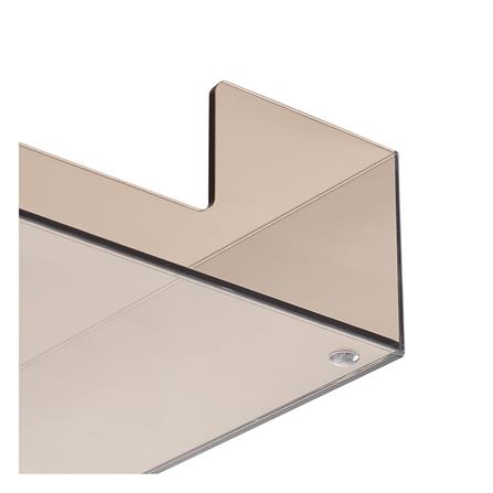 ถาดอะคริลิก KECH 23X23 ซม. สีชาใส_2