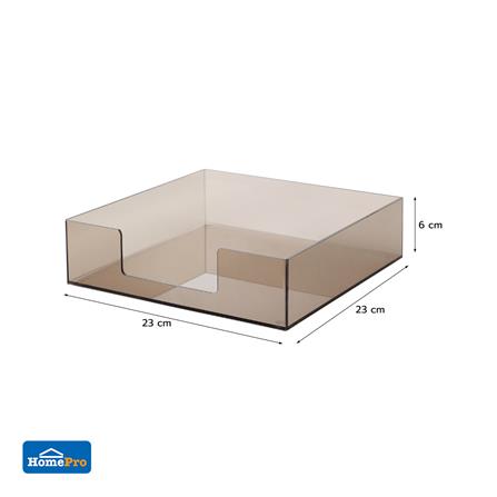 ถาดอะคริลิก KECH 23X23 ซม. สีชาใส_3