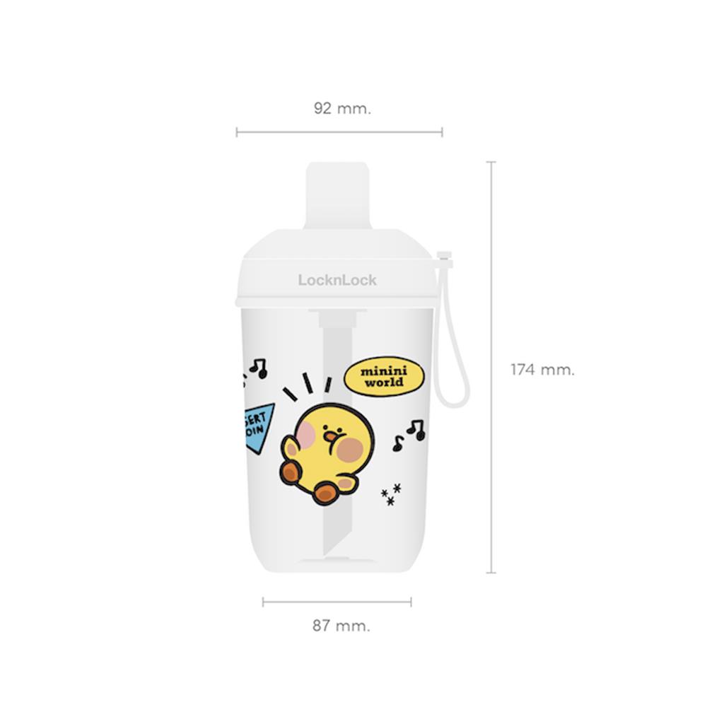 แก้วชานมไข่มุก LOCKNLOCK MILK TEA LINE FRIEND 520 มล. สีขาว