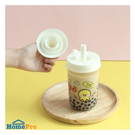 แก้วชานมไข่มุก LOCKNLOCK MILK TEA LINE FRIEND 520 มล. สีขาว_4