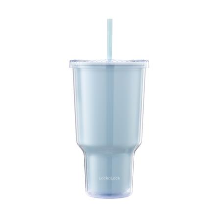 แก้วน้ำ LOCKNLOCK DOUBLE WALL COLD CUP 1 ลิตร สีฟ้า_0