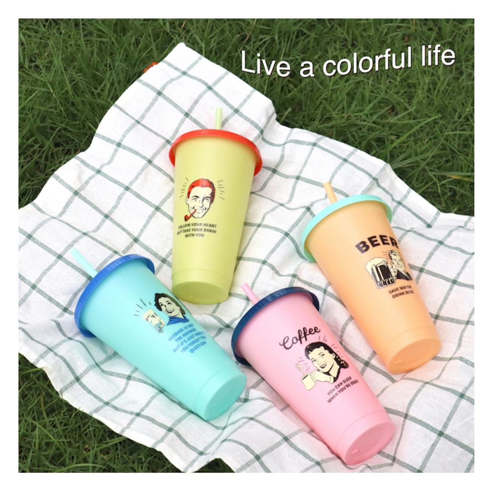 ชุดแก้วน้ำ LOCKNLOCK COLOR CHANGE CUP SET 700 มล. แพ็ก 4 ชิ้น