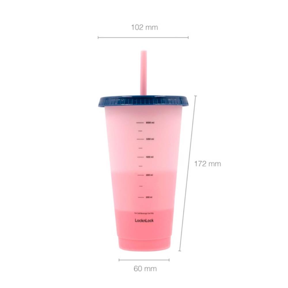 ชุดแก้วน้ำ LOCKNLOCK COLOR CHANGE CUP SET 700 มล. แพ็ก 4 ชิ้น