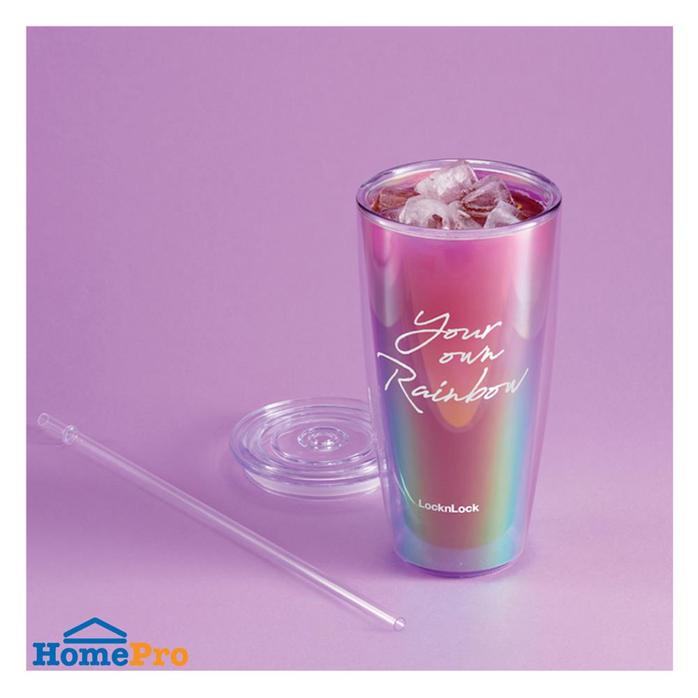 แก้วน้ำ LOCKNLOCK DOUBLEWALL 720 มล. หลากสี