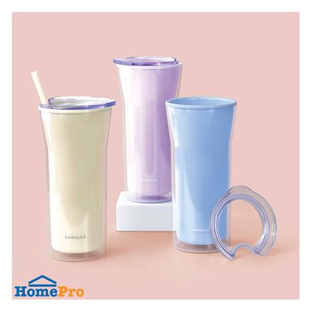 แก้วน้ำ DOUBLE WALL LOCKNLOCK COLD CUP 0.77 ลิตร สีม่วง_3
