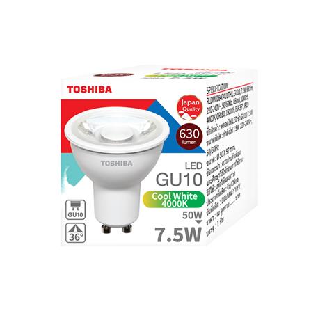 หลอด LED TOSHIBA MR16/PAR 7.5 วัตต์ COOL WHITE GU10_2