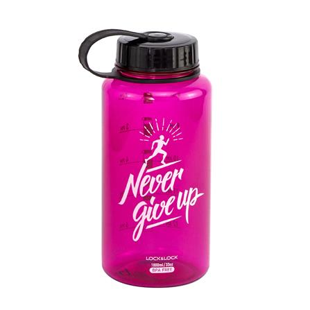 ขวดน้ำพลาสติก LOCKNLOCK HELPER 1 ลิตร สีชมพู_0