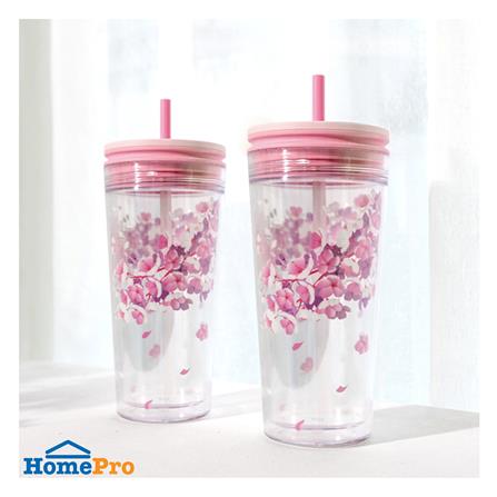 แก้วน้ำ LOCKNLOCK DOUBLE WALL BUCKET COLD 580 มล. สีชมพู_3