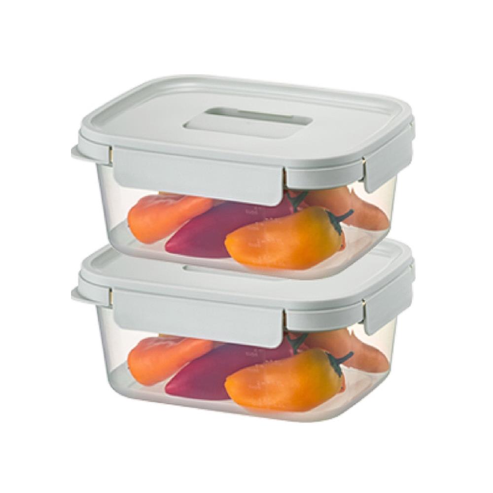 ชุดกล่องอาหาร LOCKNLOCK CHAK CHAK 1.6 ลิตร 2 ชิ้น สีมิ้นต์