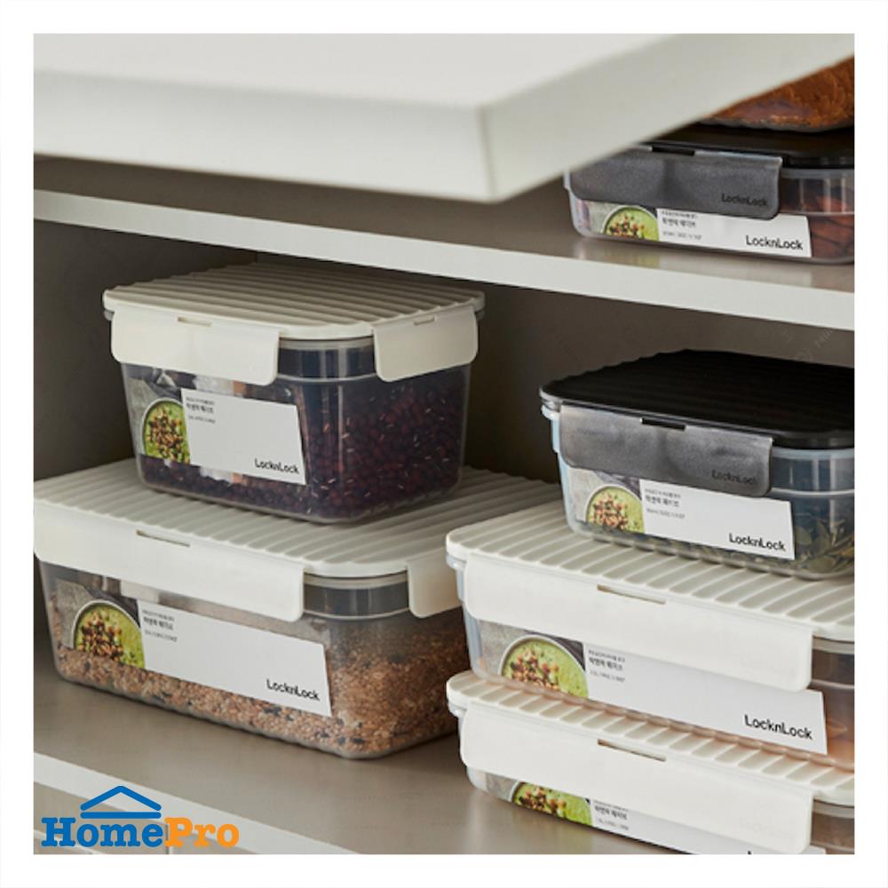 กล่องอาหาร LOCKNLOCK WAVE CONTAINER 0.57 ลิตร สีขาว