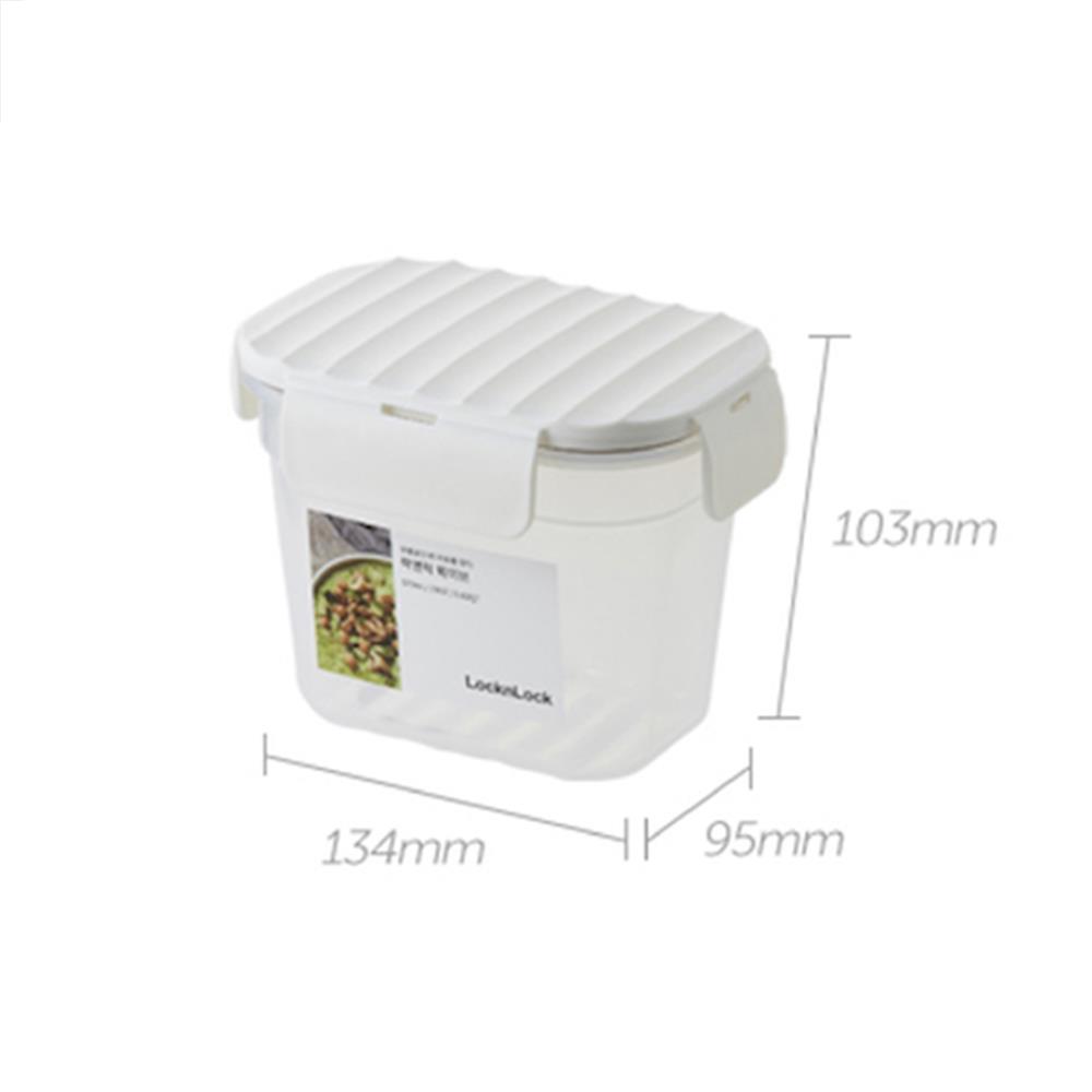 กล่องอาหาร LOCKNLOCK WAVE CONTAINER 0.57 ลิตร สีขาว