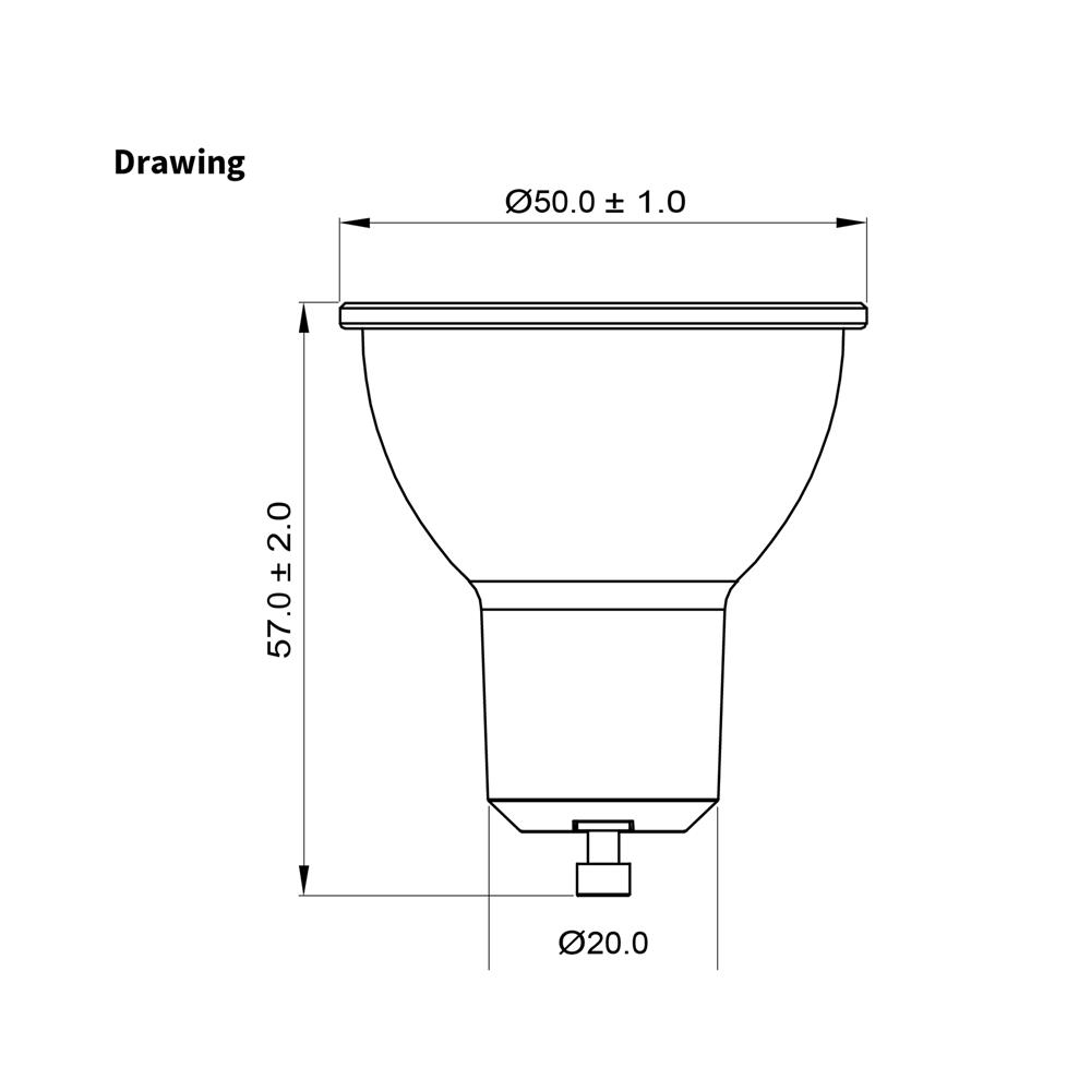หลอด LED TOSHIBA MR16/PAR 7.5 วัตต์ WARM WHITE GU10