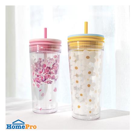 แก้วน้ำ LOCKNLOCK DOUBLE WALL BUCKET COLD 580 มล. สีฟ้า_3