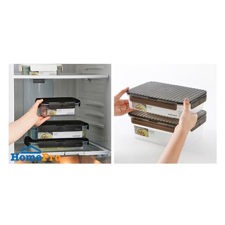 กล่องอาหาร LOCKNLOCK WAVE CONTAINER 0.67 ลิตร สีเทา_1