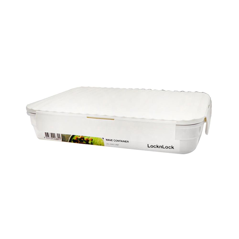 กล่องอาหาร LOCKNLOCK WAVE CONTAINER 1.5 ลิตร สีขาว