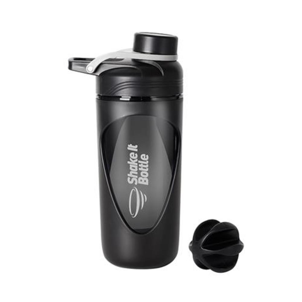 ขวดน้ำพลาสติก LOCKNLOCK SHAKE IT BOTTLE HAP949 0.8 ลิตร สีดำ