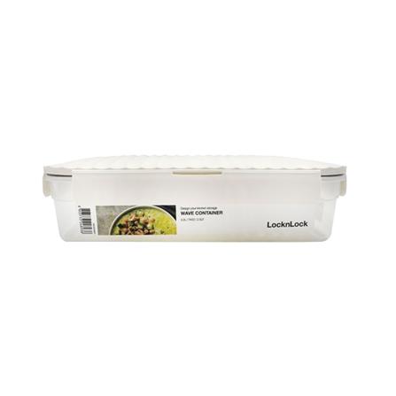 กล่องอาหาร LOCKNLOCK WAVE CONTAINER 2.2 ลิตร สีขาว_1