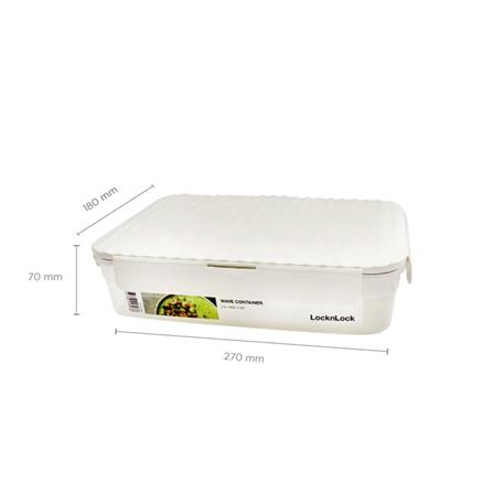 กล่องอาหาร LOCKNLOCK WAVE CONTAINER 2.2 ลิตร สีขาว_2