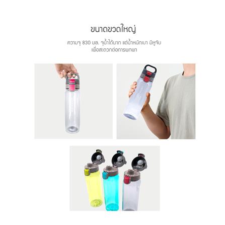 ขวดน้ำพลาสติก LOCKNLOCK ONE TOUCH CAP 830 มล. สีเขียว_3