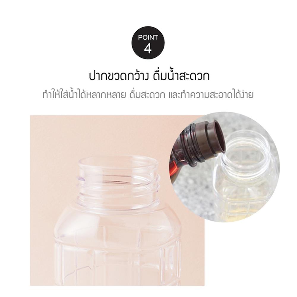ขวดน้ำพลาสติก PET LOCKNLOCK CHESS 0.35 ลิตร สีฟ้า/ใส