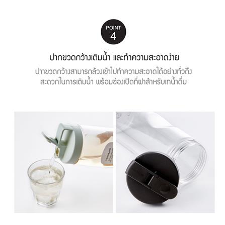 ขวดน้ำ PET LOCKNLOCK EASY GRIP 1.5 ลิตร สีเทา_4