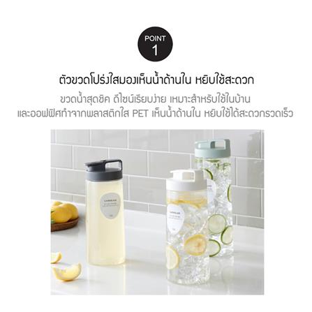 ขวดน้ำ PET LOCKNLOCK EASY GRIP 1.5 ลิตร สีขาว_2