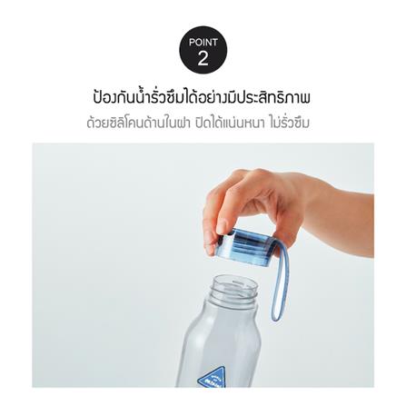 ขวดน้ำพลาสติก TRITAN LOCKNLOCK LINE FRIEND 550 มล. สีขาว/ใส_3